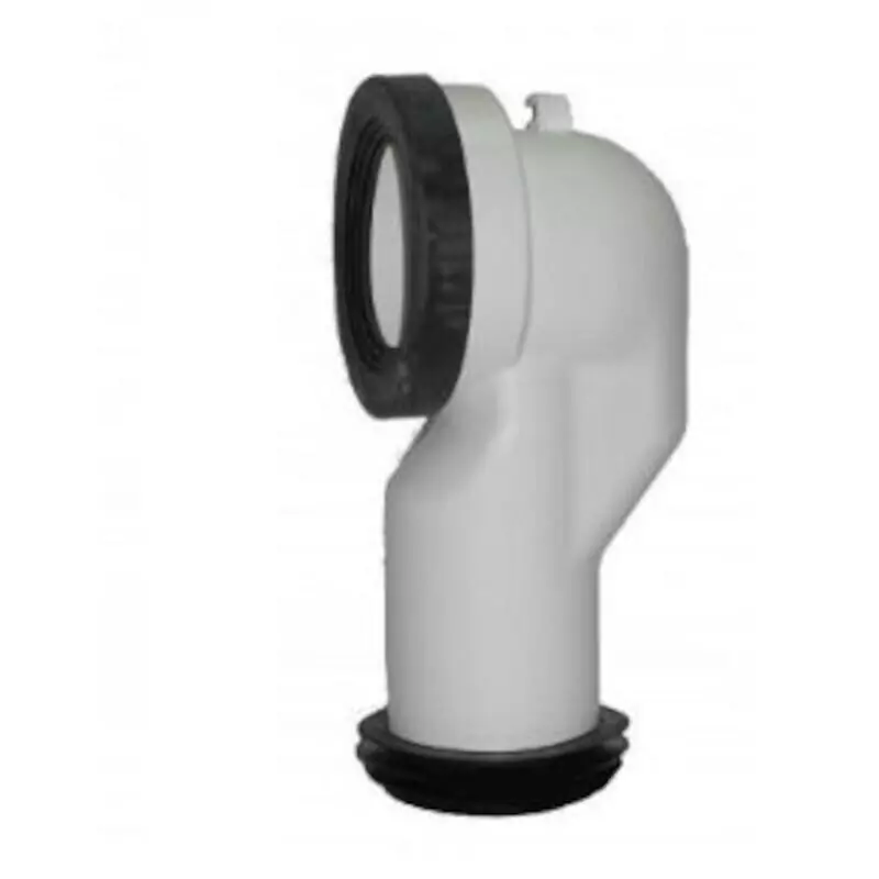 AV0007900R CURVA DE ESGOTO PARA EVACUAÇÃO VERTICAL DISTÂNCIA Á PAREDE 90MM - Image 1