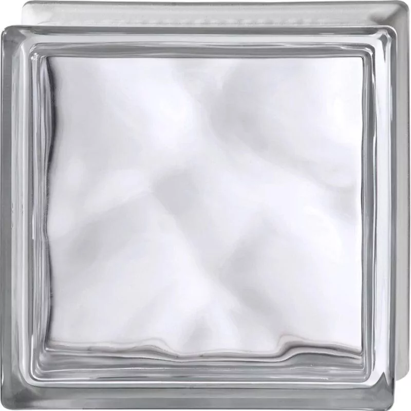BASIC_TIJOLO_ONDULADO BLOCO VIDRO TRANSPARENTE ONDULADO 19X19X8 - Image 1
