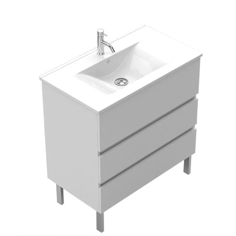 BRAGANCA-BRANCO-B BRAGANÇA MÓVEL C/PÉS 70X46 BRANCO BRILHO - Image 1