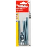 FISCHER BLISTER VAROES C/PORCA + ANILHA (4UN) FIS GS M10X120 K NV