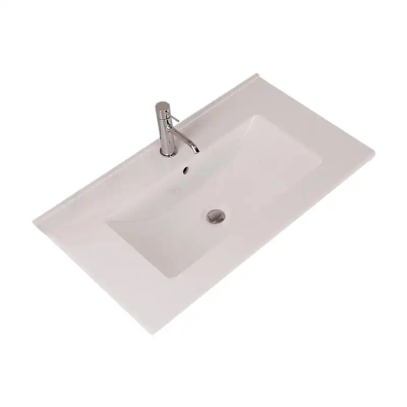 FIFTY LAVATORIO 121X1.7X46 CERAMICO BRANCO BRILHO 1P