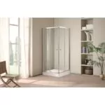 MATEK POP STAR RESGUARDO DUCHE 80X80 2PORTAS CORRER VTR AL